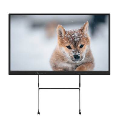 จอแบนแบบโต้ตอบขนาด 86 นิ้ว พร้อม Android WiFi และซอฟต์แวร์ไวท์บอร์ดในตัวสำหรับห้องเรียนและสำนักงาน