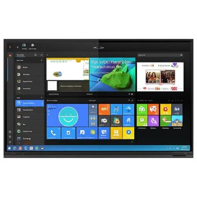 จอแบนแบบโต้ตอบขนาด 86 นิ้ว พร้อม Android WiFi และซอฟต์แวร์ไวท์บอร์ดในตัวสำหรับห้องเรียนและสำนักงาน