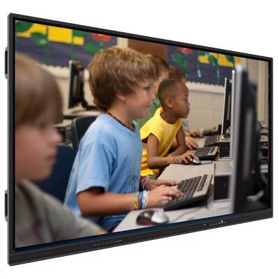 VESA Standard Wall Mount Interactive Flat Panel พร้อมกระจกกระชับ 4 มิลลิเมตร และไมค์ 6 แอเรย์ที่ติดตั้งไว้เพื่อการตอบสนองสูง