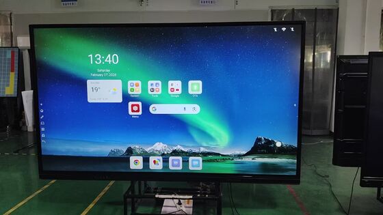 65 จอภาพทัชสกรีนแบบโต้ตอบ 75 86 98 นิ้ว Smart Touch Whiteboard