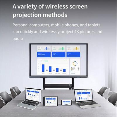 65 75 85 100 นิ้ว 4K Touch Screen ห้องเรียนสมาชิก Smartboard บอร์ดดิจิตอล Smart Interactive Display สําหรับโรงเรียน