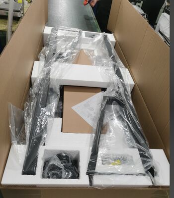 ขาตั้งทีวีเคลื่อนที่ปรับระดับความสูงได้สำหรับจอแสดงผลขนาด 65"-100"