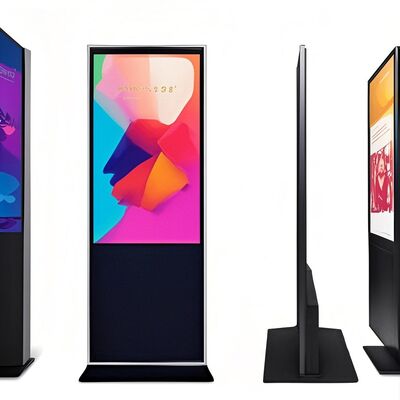 iBoard 43 นิ้ว ชั้นยืนตั้งจอสัมผัส Lcd ภายในห้องหน้าจอโฆษณาสมาร์ท จอแสดงผลการโฆษณาป้ายดิจิตอล