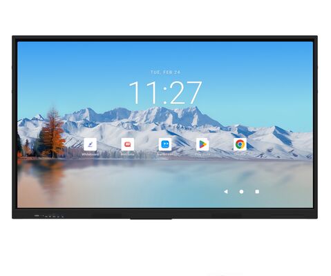 ไวท์บอร์ดแบบโต้ตอบ iBoard จอแบนแบบโต้ตอบที่ได้รับการรับรอง Android 16 EDLA