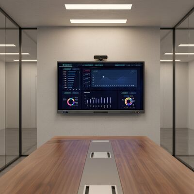 พานีลแบนอินเตอร์เอกทีฟ 98 นิ้ว พร้อมความละเอียด 4K UHD แอนดรอยด์ 9.0 และเครื่องเสียงในตัว 2 X 10W เพื่อการร่วมมือที่ขยาย