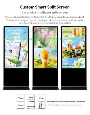 ระบบปฏิบัติการลินูคัส Digital Signage ด้วยสัดส่วนความแตกต่าง 4000 1 ทําให้ภาพที่ชัดเจนและสดใส และการอัพเดทเนื้อหาง่าย