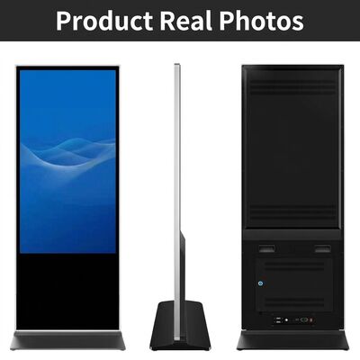 49 Inch LCD Screen Digital Signage with Wall Mounted or Free Standing Installation and I3/I5/I7 CPU Optional for Corporate Lobbies