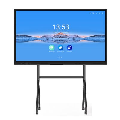 65 นิ้ว 4K อินเตอร์เอกทีฟ แพลท แพเนลสําหรับห้องเรียนและสํานักงานขนาดเล็ก