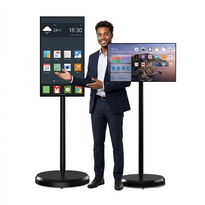 32 นิ้ว Android Portable Touch Screen Kiosk กับ Multi-touch Capacitive Screen สําหรับการแสดงสัญญาณดิจิทัลแบบปฏิสัมพันธ์