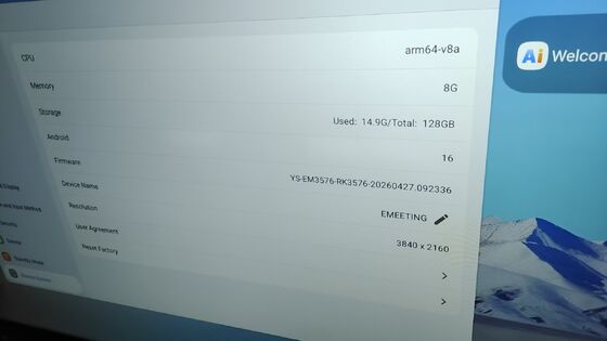 กระดานไวท์บอร์ดแบบโต้ตอบกระจกนิรภัยป้องกันแสงสะท้อนระบบ Dual Android Windows กระดานวาดภาพ
