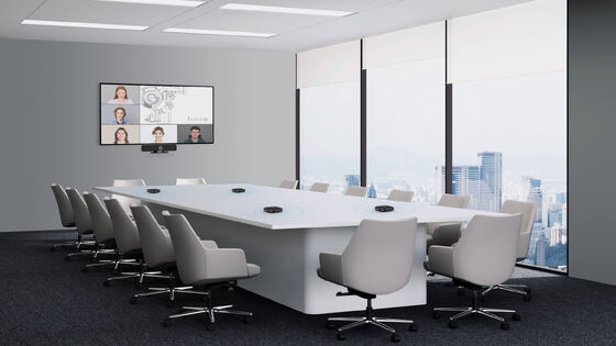 กล้องการประชุม 4K ePTZ พร้อมไมโครโฟนขยายไร้สายสำหรับการประชุม