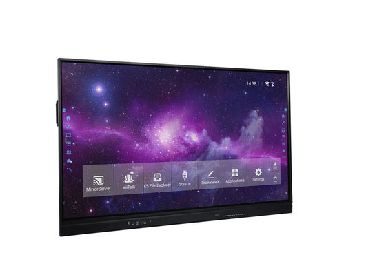 หน้าจอสัมผัส LCD แบบโต้ตอบ 65 นิ้วปากกานิ้ว 20 จุด Touch