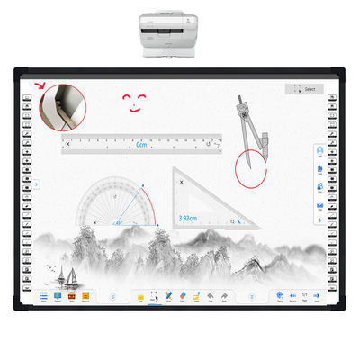 กระดานไวท์บอร์ดแบบโต้ตอบอิเล็กทรอนิกส์ DTV Optical 2 จุดสัมผัส