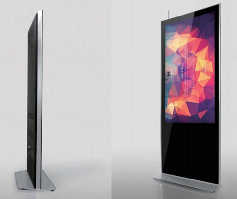 จอแสดงผลป้ายดิจิตอลตั้งพื้น 65 นิ้ว 178 องศาการอนุมัติ FCC HD โรงงานใหม่ผลิต