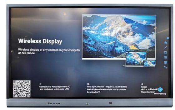 65 "กระดานไวท์บอร์ดแบบโต้ตอบสมาร์ทเทคแบบเขียนได้หลายแบบติดผนัง Smart Touch Panel