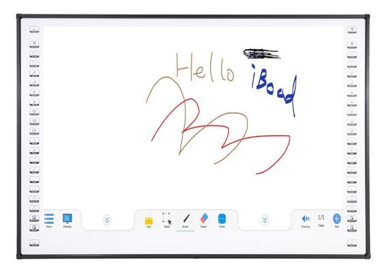 กระดานไวท์บอร์ดอินเทอร์แอคทีฟอินฟราเรด 95 นิ้วเซรามิก Nano Surface IWB 10 จุดสัมผัส กระดานไวท์บอร์ดอัจฉริยะ