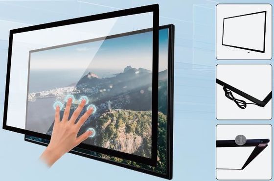 32 IR Touch Frame ซ้อนทับหน้าจอสัมผัสแบบโต้ตอบ 22 ~ 300 นิ้วขนาดที่กำหนดเอง