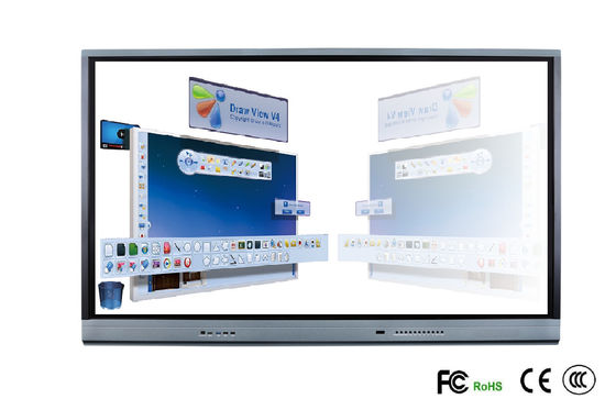 จอแบนแบบโต้ตอบแคบ 75 นิ้ว Multi Touch Screen
