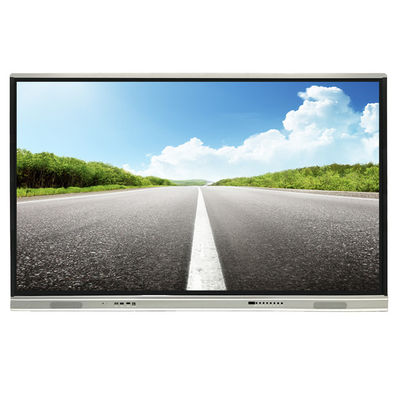 65 &#39;&#39; LED กระดานการสอนอินฟราเรดจอแสดงผล LED แบบโต้ตอบ Multi Touch Monitor กระดานไวท์บอร์ดอัจฉริยะ