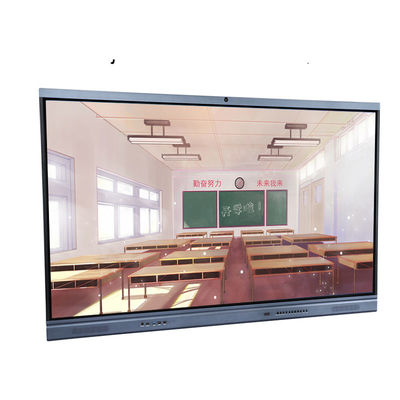 50000 ชม. Interactive Flat Panel ระบบคู่ไม่มีแถบด้านข้างพร้อมกล้อง