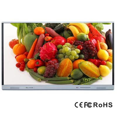กระดานไวท์บอร์ดอินเทอร์แอคทีฟอินฟราเรดระบบคู่ 3840*2160 Multi Touch Smart Board