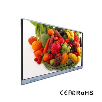 กระดานไวท์บอร์ดอินเทอร์แอคทีฟอินฟราเรดระบบคู่ 3840*2160 Multi Touch Smart Board