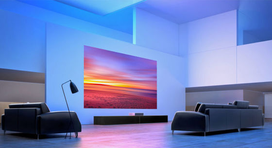 Ultra HD 4K Laser Short Throw Projector 4000 ลูเมนส์ โปรเจคเตอร์สมาร์ท สําหรับโรงเรียนและบริษัทในครอบครัว
