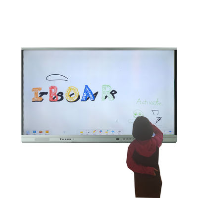 3840*2160 LCD Teaching Board 5ms Interactive Touch Board Windows Linux อินฟราเรด สําหรับการศึกษาในธุรกิจหรือโรงเรียน
