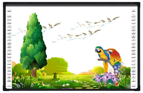 RoHS 85 Inch Interactive Display ปุ่มลัดสองด้านเพื่อการศึกษา