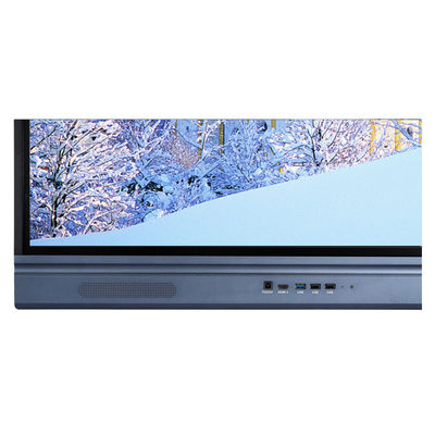 4k Interactive Panel, 86 '' Led Smart Board, กรอบอลูมิเนียม 350cd / m2 OPS Slot