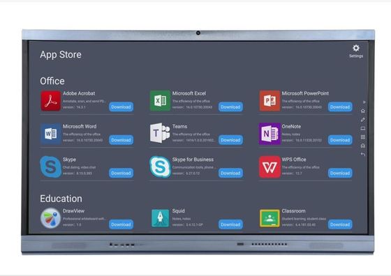 86 นิ้ว Interactive Flat Panel Multi Touch Points จอภาพระบบสัมผัส