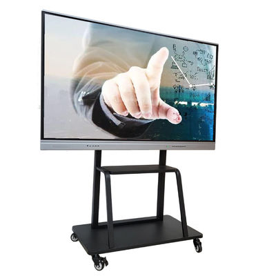 จุดสัมผัส 20 จุดสัมผัส 75 นิ้ว LCD Smart Board สําหรับการตอบสนองสัมผัสแบบปฏิสัมพันธ์ ในโรงเรียน สํานักงาน การประชุม