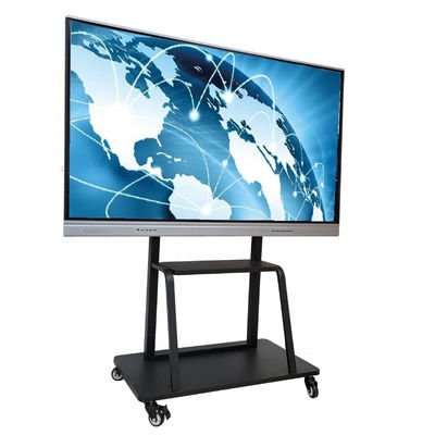 Anti-blue Interactive Flat Panel ความแม่นยำสูง 2mm Smart Boards สำหรับธุรกิจ 4K