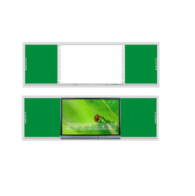 86 '' กระดานดำอัจฉริยะบันทึกสมาร์ทกระดานสีเขียว 4000:1 LED Android 9.0 350cd/m2 การเชื่อมต่อกระดานดำ