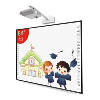 กระดานไวท์บอร์ดอินฟาเรด 84 นิ้ว 32768 * 32768 สำหรับห้องเรียน