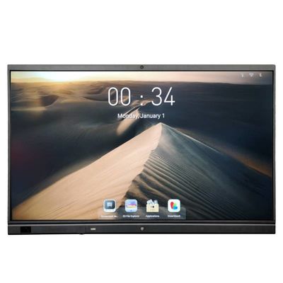75" NFC ในตัวกล้องและไมค์อินเทอร์แอคทีฟ Flat Panel 4K ไวท์บอร์ดแบบโต้ตอบสำหรับธุรกิจและห้องเรียน