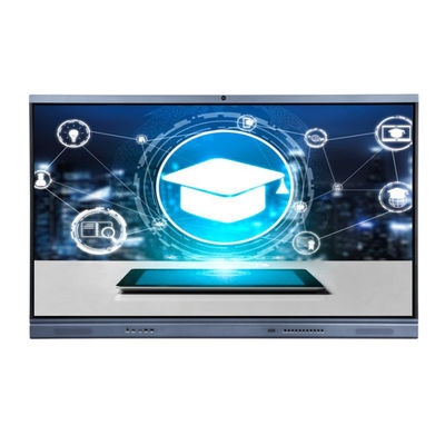 75" NFC ในตัวกล้องและไมค์อินเทอร์แอคทีฟ Flat Panel 4K ไวท์บอร์ดแบบโต้ตอบสำหรับธุรกิจและห้องเรียน