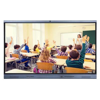 75" NFC ในตัวกล้องและไมค์อินเทอร์แอคทีฟ Flat Panel 4K ไวท์บอร์ดแบบโต้ตอบสำหรับธุรกิจและห้องเรียน