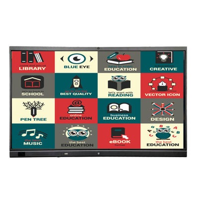 กระดานไวท์บอร์ดอัจฉริยะแบบโต้ตอบหลายสัมผัสขนาด 86 นิ้ว IFPD IWB สำหรับห้องเรียนสำนักงาน