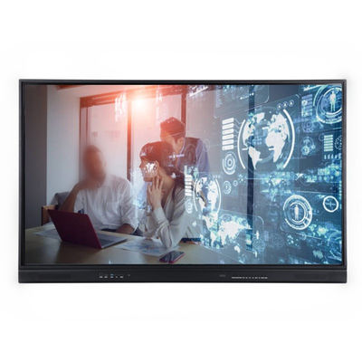 กระดานไวท์บอร์ดทัชสกรีนแบบโต้ตอบขนาด 98 นิ้วขนาดใหญ่ IR 4K Touch Display