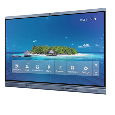 SECAM 86in All In One กระดานไวท์บอร์ดแบบโต้ตอบ 20 คะแนน Touch 450cd / M2