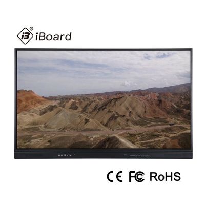 จุดสัมผัส 20 จุดสัมผัส 75 นิ้ว LCD Smart Board สําหรับการตอบสนองสัมผัสแบบปฏิสัมพันธ์ ในโรงเรียน สํานักงาน การประชุม