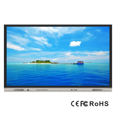 UHD 4K Interactive Touch Screen Monitor Zero Gap Glass Smart TV Whiteboard พร้อมคอมพิวเตอร์ทั้งหมดในเครื่องเดียว