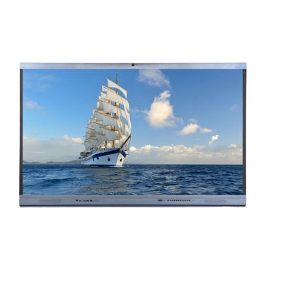 กระดานไวท์บอร์ดทัชสกรีนแบบโต้ตอบขนาด 75 นิ้ว 4K Interactive Multi Touch Display HD