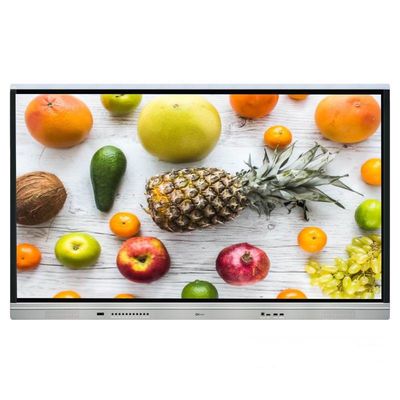 4K Interactive Whiteboard IFPD Smart Monitors Multi Touch Screen Display With Camera&mic All In One Computer สําหรับโรงเรียน