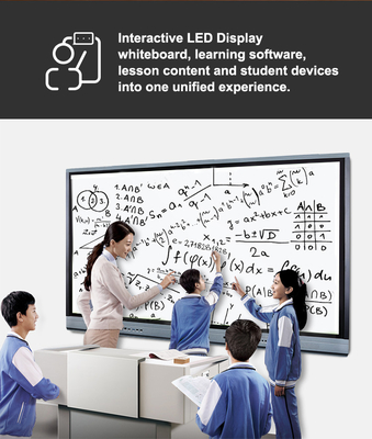 ผลงานการเขียนอย่างรวดเร็ว 4K Android 13 65 นิ้ว มัลติทัช LED Screen Monitor