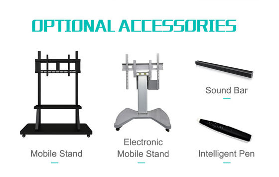 กระดานอัจฉริยะ iBoard 4K เทคโนโลยีอินฟราเรด กระดานไวท์บอร์ดอิเล็กทรอนิกส์ขนาด 98 นิ้วสำหรับการสอนการเขียนด้วยการตอบสนองอย่างรวดเร็ว