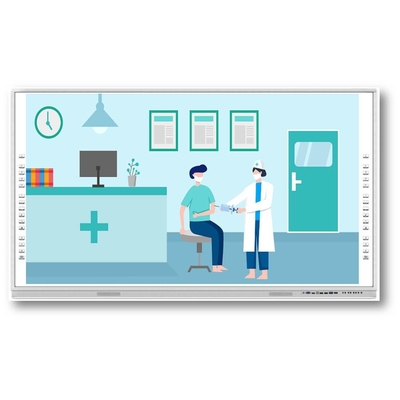 65/75/86/98/110 นิ้ว LCD Display Multi Touch Screen Smart Board บอร์ดสมาชิกสําหรับการประชุม การสอนและการแสดง