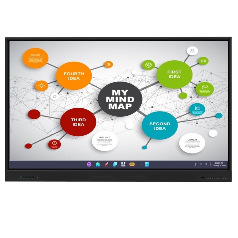 4K ความละเอียด 86 นิ้ว Led Smart Board All In One คอมพิวเตอร์ อินเตอร์เอกทีฟ แพลท แพนเลอร์สําหรับการประชุมและการสอน