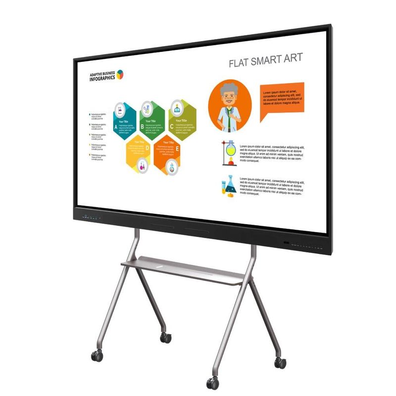 65/75/86/98" อุปกรณ์การศึกษา การเรียนการสอน All-in-one Smart Whiteboard บอร์ดดิจิตอลสําหรับการสอน